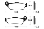 Tecnium Maxi Scooter Sintered Metal Remblokken - MSS171 1023183