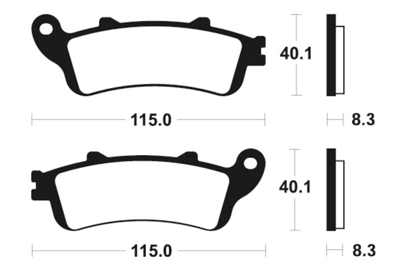 Tecnium Maxi Scooter Sintered Metall Bremsbeläge - MSS235 1023193