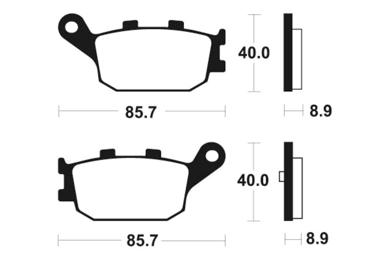 Tecnium Maxi Scooter Sintered Metal Remblokken - MSS253 1023198