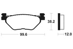 Tecnium Maxi Scooter Sintered Metal Brake Pads - MSS268 1023201