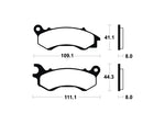 Tecnium maxi scooter gesinterde metalen remblokken - MSS373 1023222