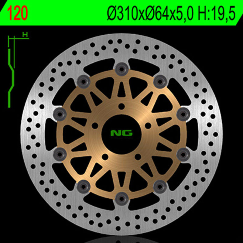 Ng disc de frein Round 120