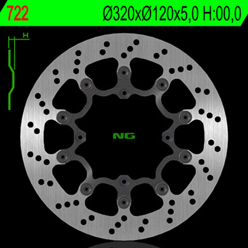 Ng remschijf ronde 722