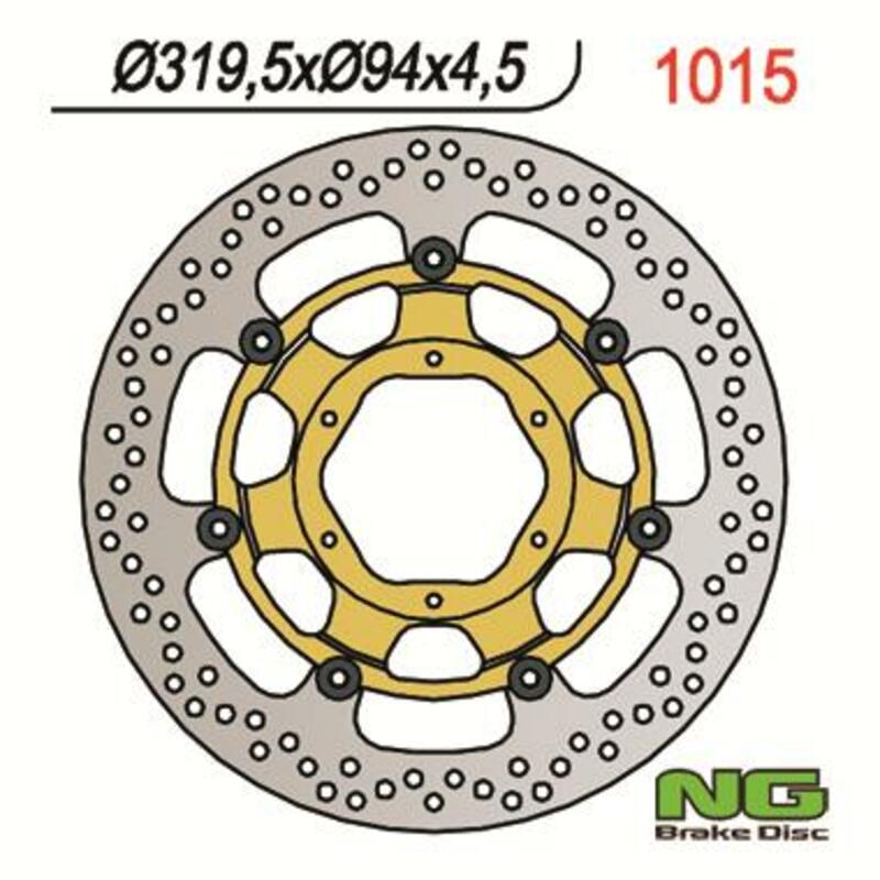 Ng remschijf ronde 1015