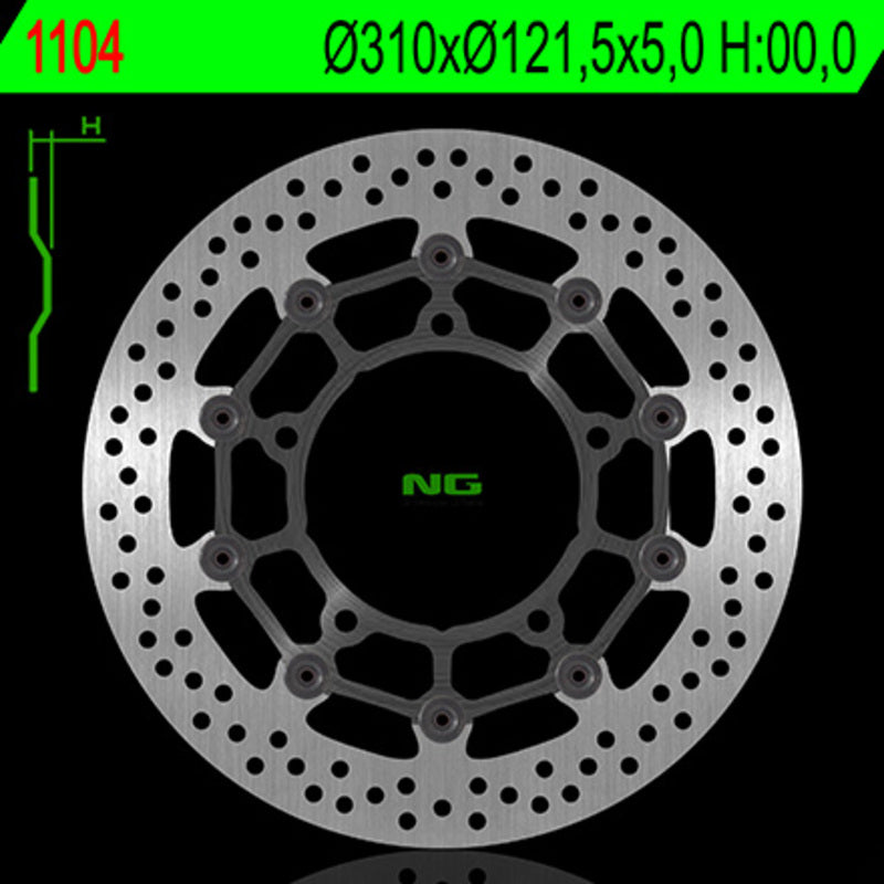 Ng remschijf ronde 1104