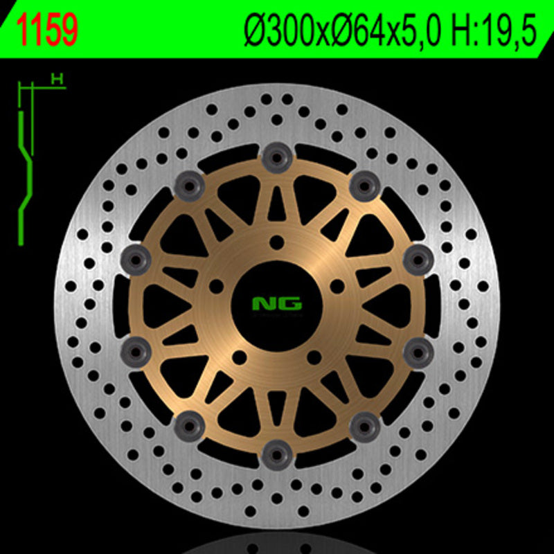 Ng disc de frein Round 1159