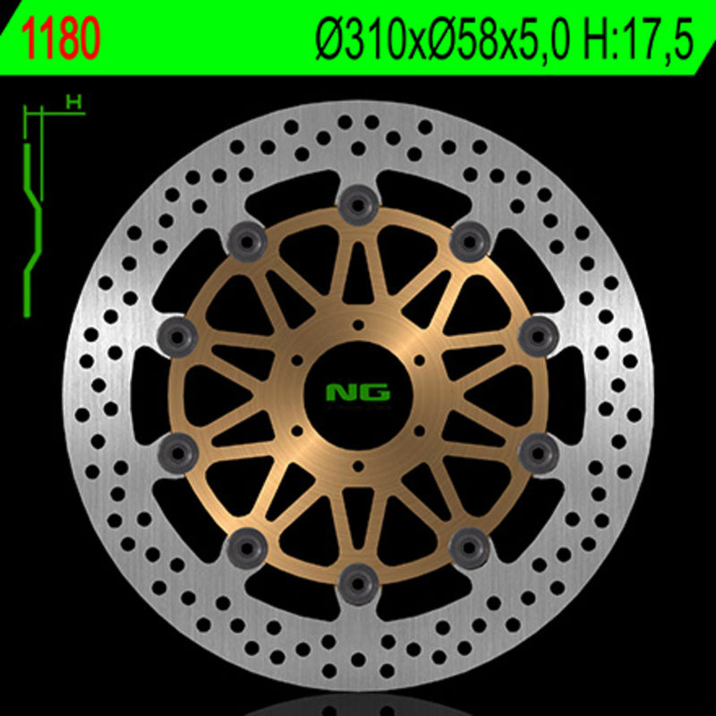 Ng disc de frein Round 1180