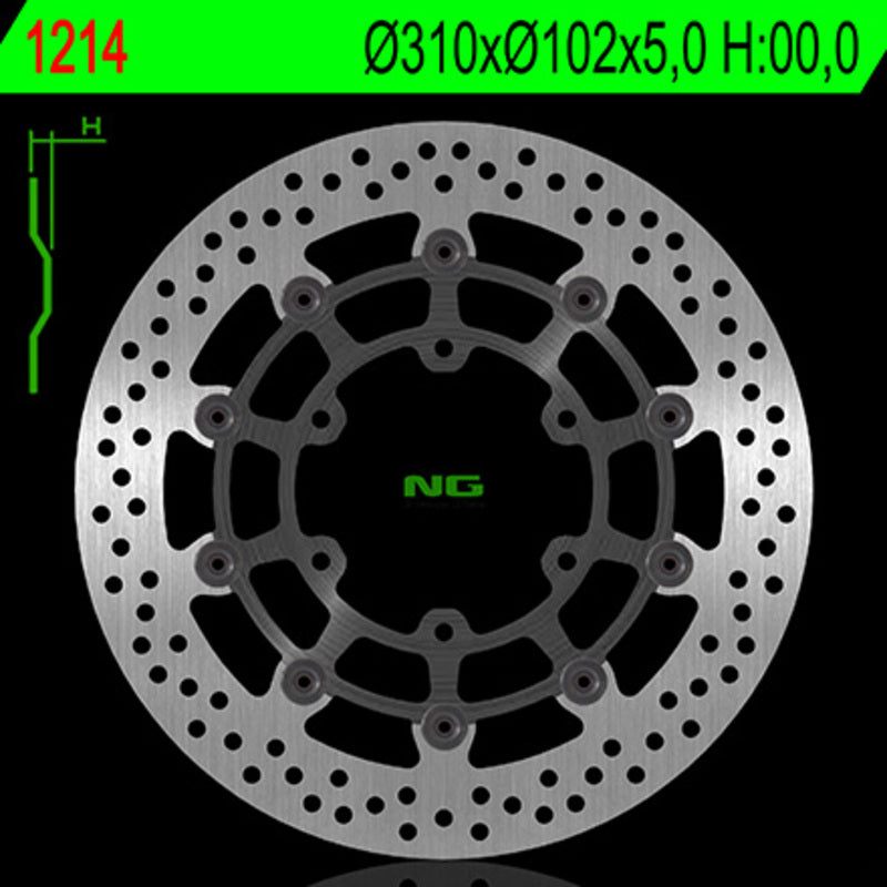 Ng remschijf ronde 1214