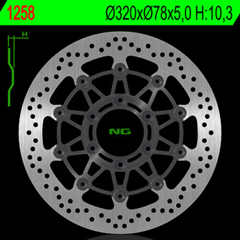 Ng remschijf ronde 1258