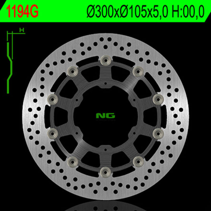 NG Bremsscheibe Runde 1194g