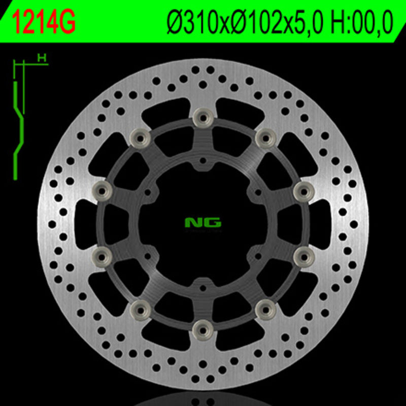 Ng remschijf ronde 1214G