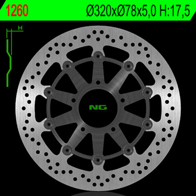 Ng Brake Disc Round 1260G