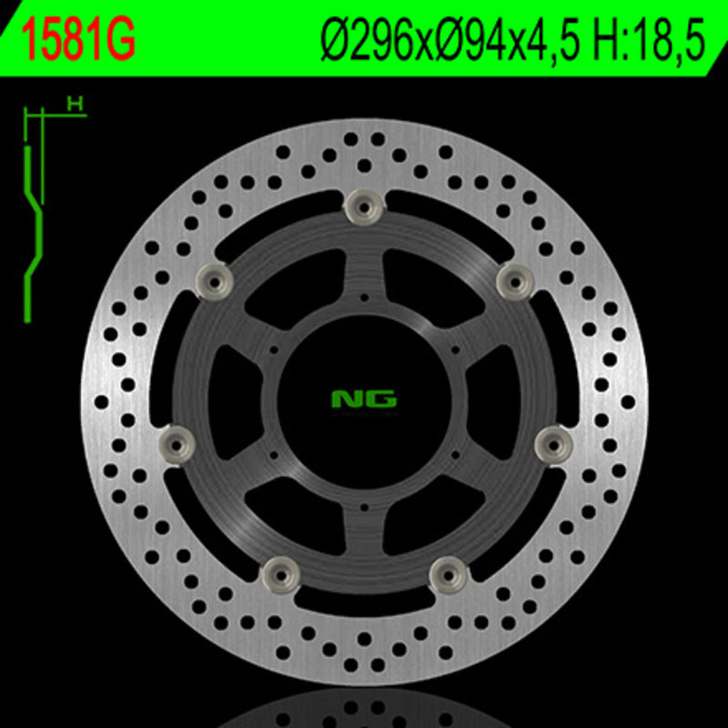 NG Bremsscheibe Runde 1581g