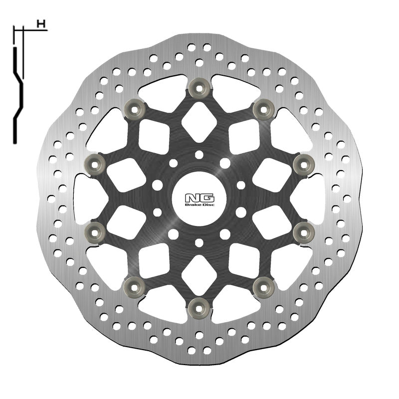 NG BRAKE DISC WAVE 1717XG