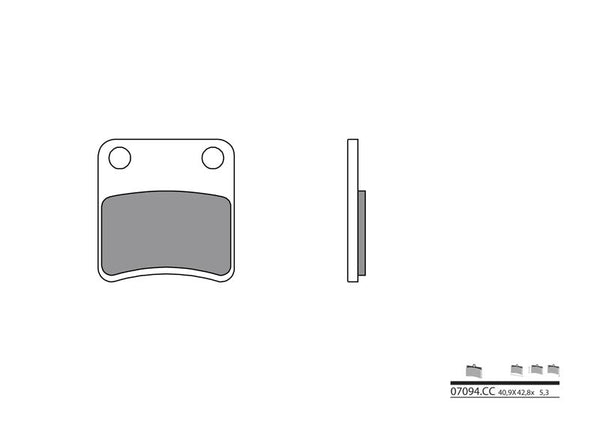 Brembo Scooter en céramique en céramique - 07094CC 07094