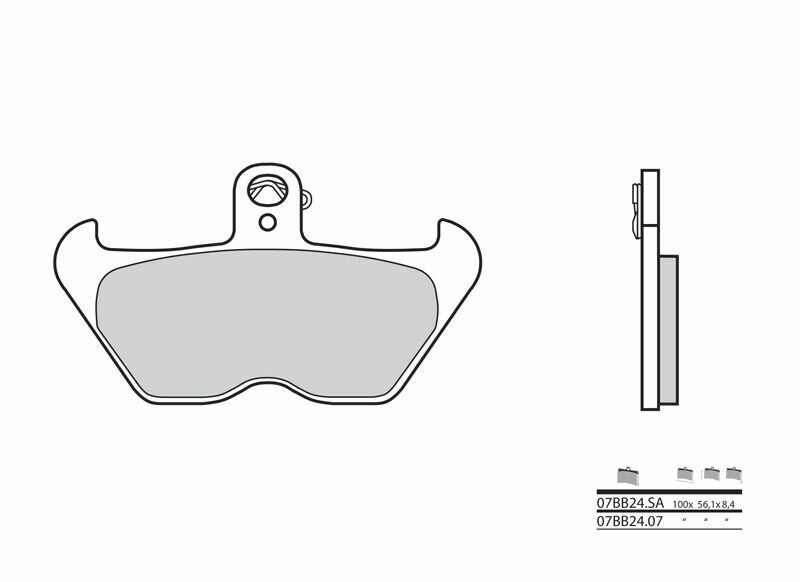 BREMBO Street Sintered Metal Brake pads - 07BB24SA 07BB24SA