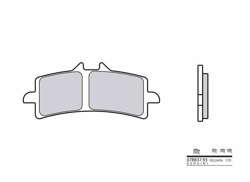 BREMBO Street Sintered Metal Brake pads - 07BB37SA 07BB37SA