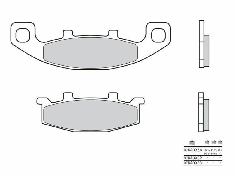 BREMBO Street Sintered Metal Brake pads - 07KA09SA 07KA09SA