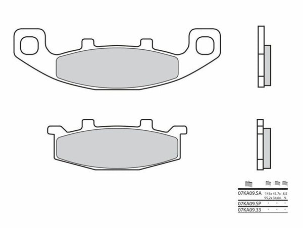 Brembo Street Sintered Metal Brake Pads - 07KA09SA 07KA09SA