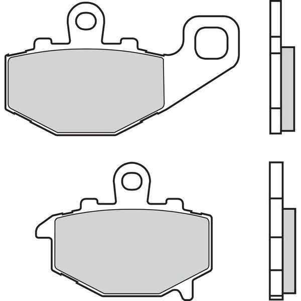 Brembo Street Carbon Ceramic Brake Pads - 07KA1617 07KA1617
