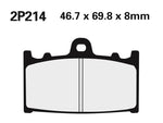 NISSIN Street Semi-Metallische Remblokken - 2P-214NS 2P-214NS 