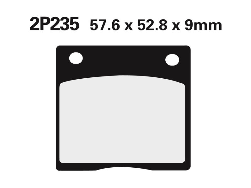 Plaquettes de frein semi-métalliques NISSIN Street - 2P-235NS 2P-235NS 