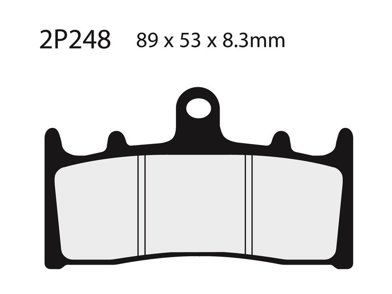 NISSIN Straßenhalbmetallische Bremsbeläge - 2P-248NS 2P-248NS 