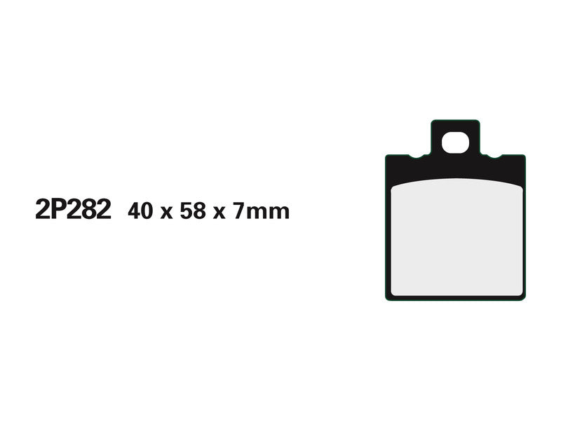 Plaquettes de frein semi-métalliques NISSIN Street - 2P-282NS 2P-282NS 