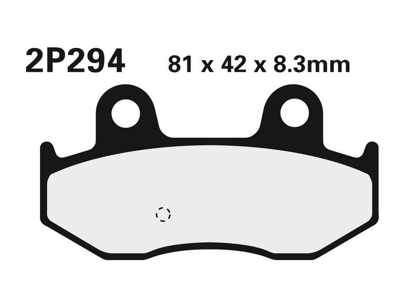 NISSIN Straßen-/Geländesintermetallbremsbeläge - 2P-294ST 2P-294ST 