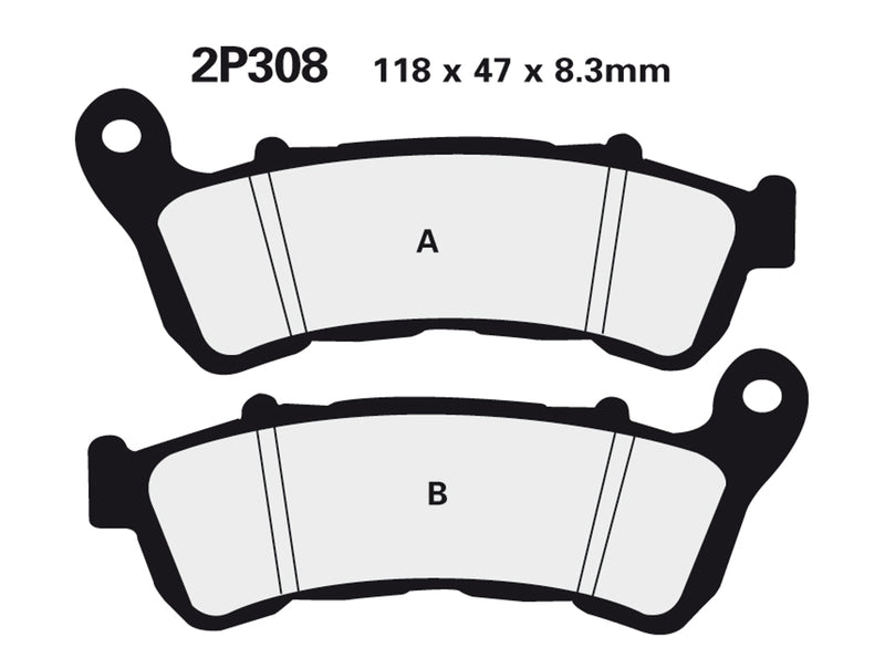 NISSIN Street /Off-Road Sintered Metal Remblokken - 2P-308ST 2P-308ST 