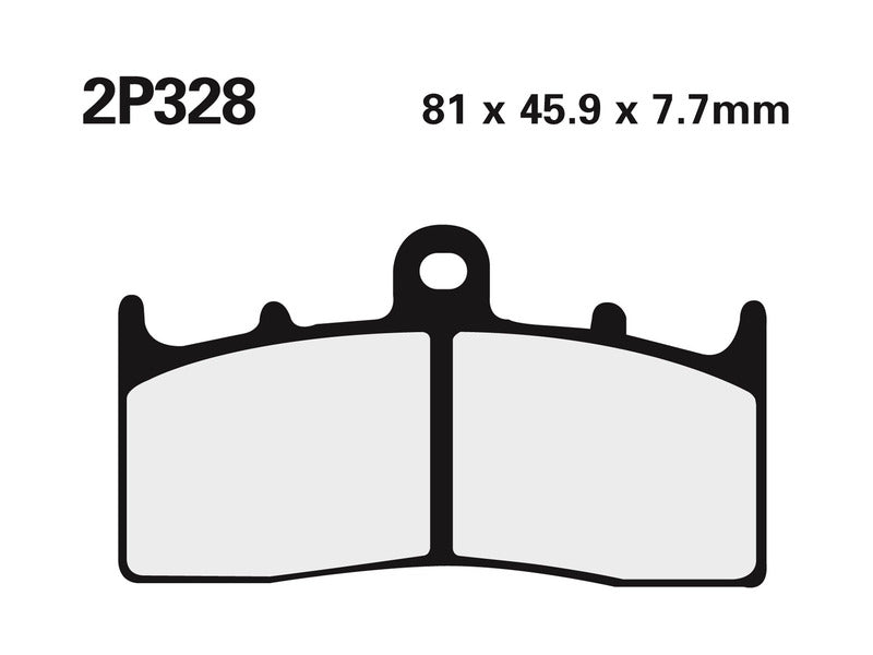 NISSIN Straat /Off-Road Gesinterde Metalen Remblokken - 2P-328ST 2P-328ST 