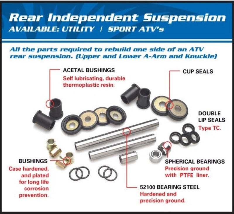 Kit de suspension arrière indépendante des balles Polaris Sportsman 300/400 HO 4X4 50-1057