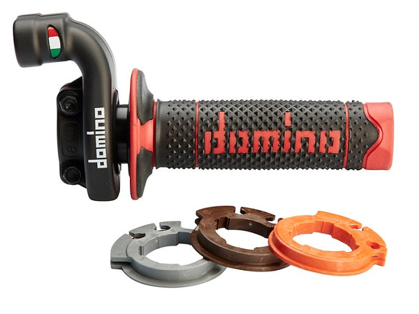 Domino KRK gashendel met grepen zwart/rood 5209.03-00