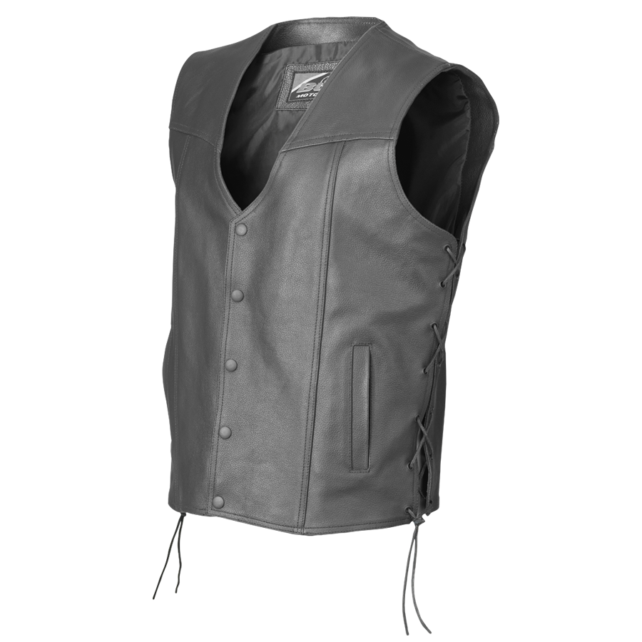 Ozone Mc-Leather Vest Rino Black (Copy)