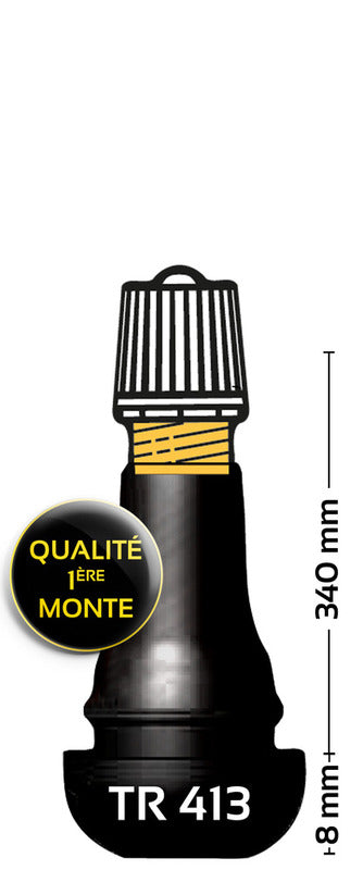 BIHR TR413 Rubberen bandenklep - Pack van 1002014