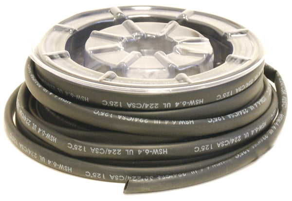 BiHR Roll mit Schrumpfrohr schwarz Ø6,4 mm - 12 Meter - A0016423