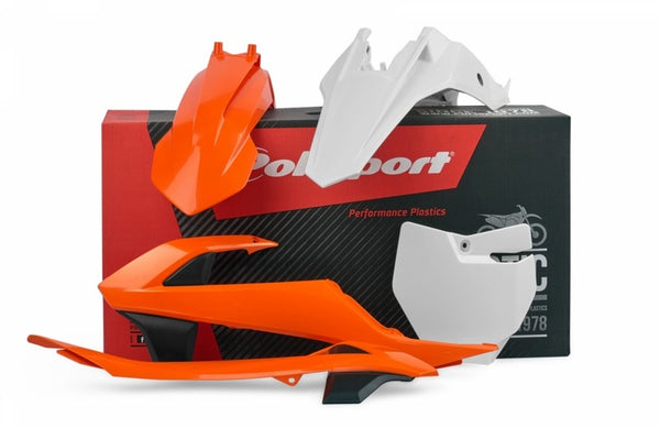 Policport plastic kit met airbox cover/zijpanelen OEM -kleur (2016) KTM SX65 90682