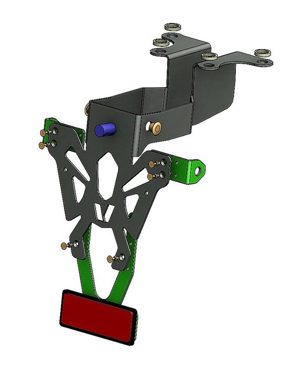 V Onderdelen Kentekenplaathouder Zwart Suzuki GSR750 C8-SPS002
