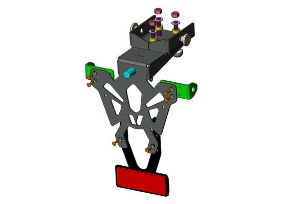 V Poste de plaque d'immatriculation des pièces Black Yamaha YZF-R1 C8-PY016