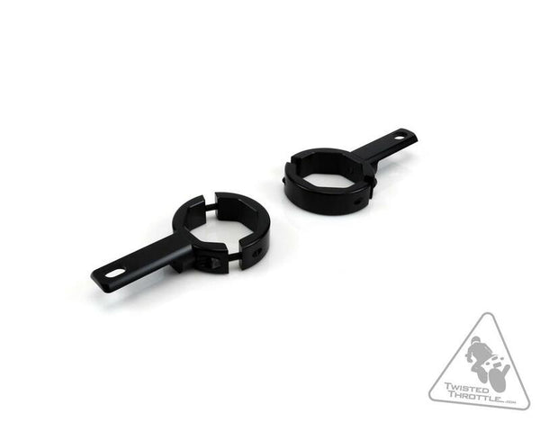 Denali Fork Clip pour les lumières supplémentaires - noir Ø39–49 mm lah.00.10600.B