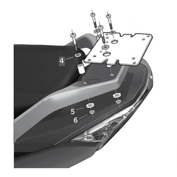 Shad Top Master Fitting Set - Daelim D0S310ST