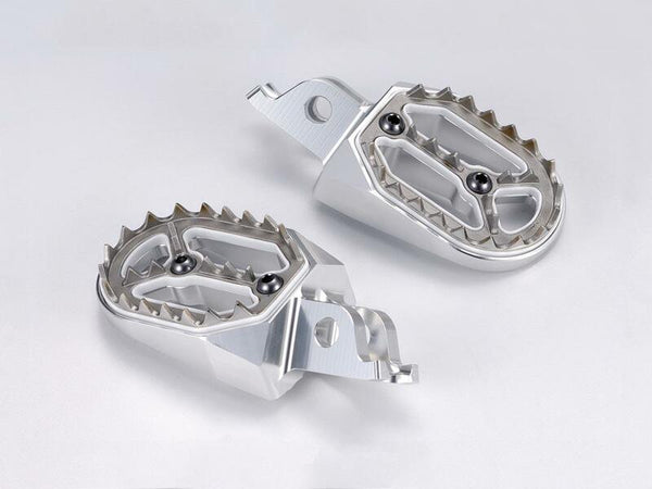 Bihr Evolution Pootpegs Silver Kawasaki KX250F / 450FL13AS-201S