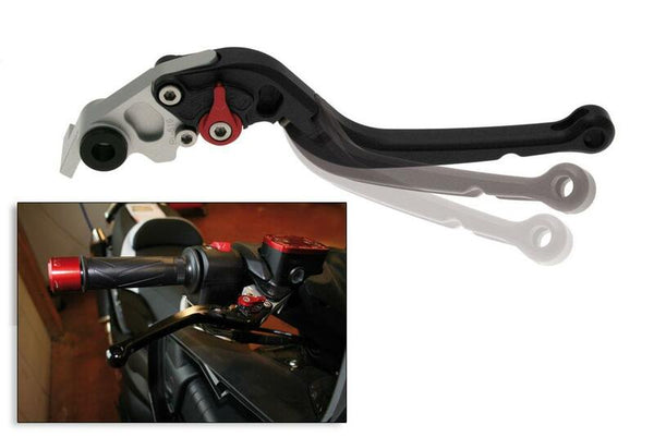 Bihr rechts faltbares Leben anodiert Aluminium Blacka32F-4006L