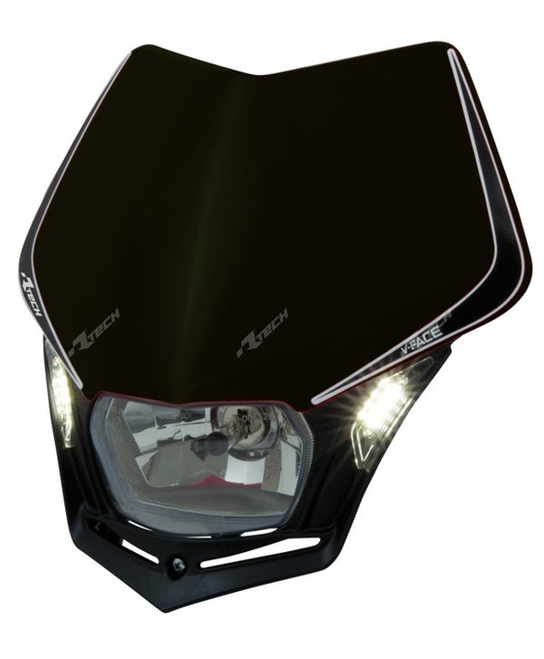 Racetech V-face koplamp LED Black R-MaskNR00009
