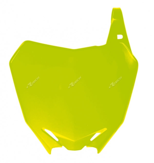 Racetech Front Number Platte Neon Yellow Suzuki RM-Z250/450 R-TMMZGF0008