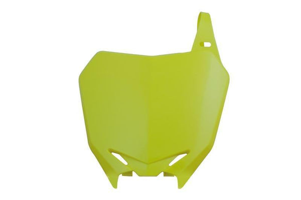 Racetech Front Number Plate Yellow Suzuki RM-Z250/450 R-Trmzgi0008