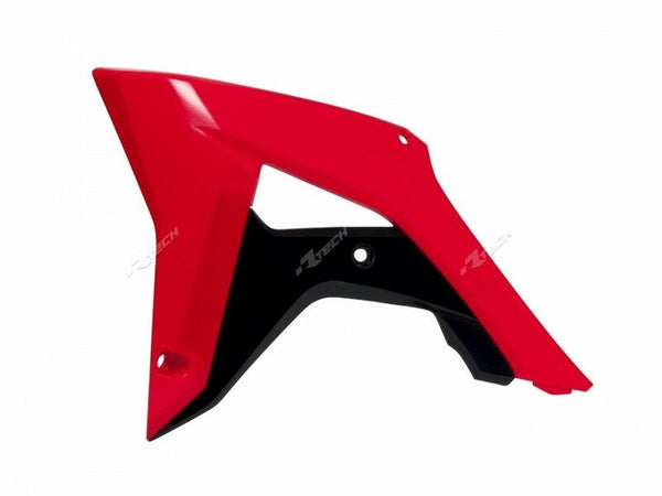 Racetech Radiator Covers OEM Color (2017) Red / Black Honda CRF450R R-CVCRFRSNR17