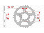 AFAM Steel standard Sprock arrière 10215 - 520