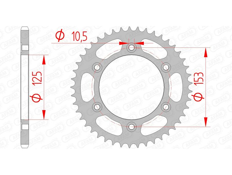 AFAM Steel standard SPROPET 10320 - 520