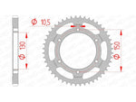 AFAM STAEL STAHRE HINTER -Kettenrad 10502 - 525